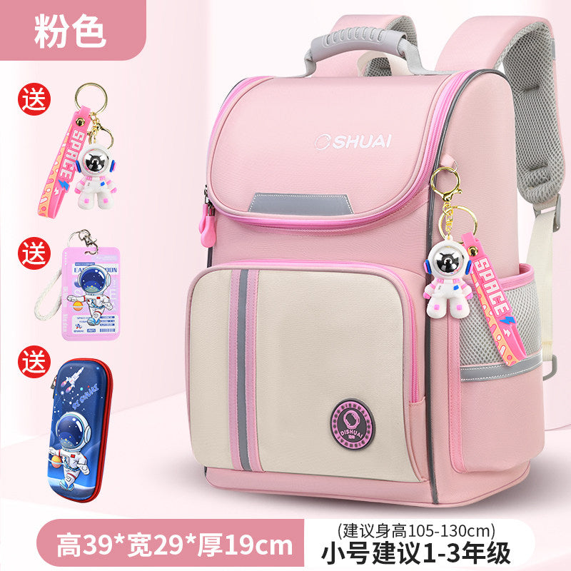2026 new children's schoolbag for boys, primary school students, boys in grades 1, 2, 3 to 6, and for girls with a large capacity to reduce the burden and protect the spine