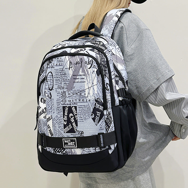 Japanese-style large-capacity backpack for men, college students, leisure sports, computer travel, lightweight backpack, backpack for junior high and high school students