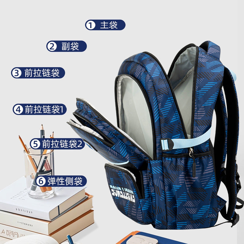 Sesame Baby's new unisex backpack for junior high school students and high school students has a large capacity to reduce the burden