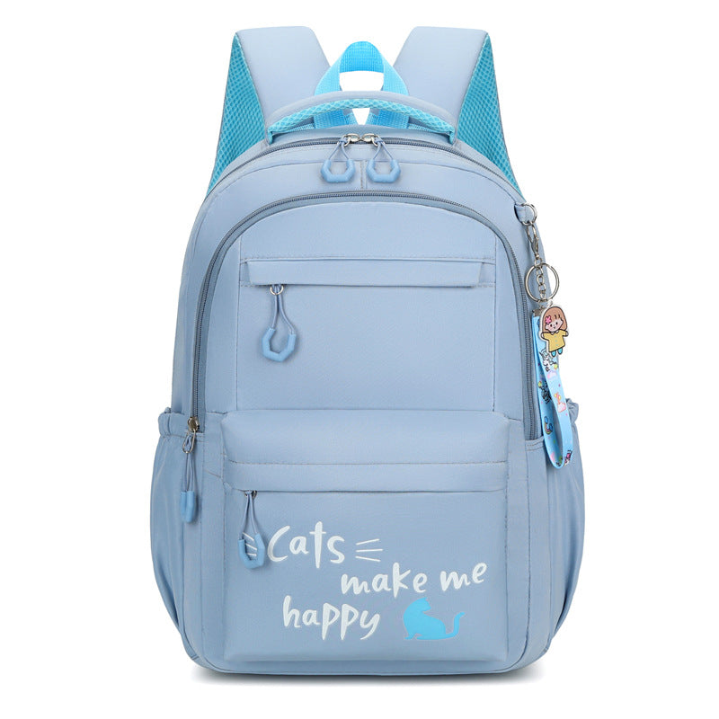 Cross-border student bag for girls, middle school students, lighten burden, spinal support schoolbag, large capacity, 2023 new high school backpack