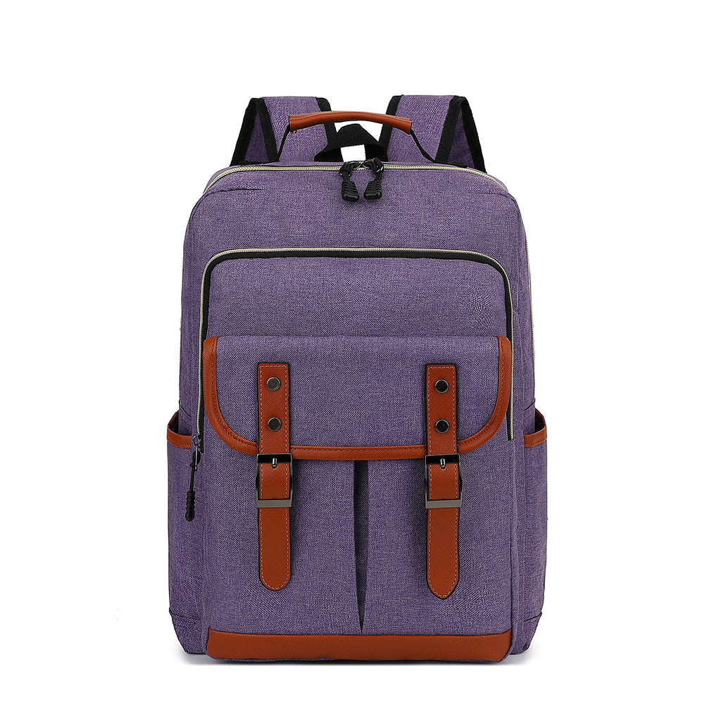 Foreign trade backpack men's personality school bag junior high school student school bag cross-border backpack travel bag large capacity oxford cloth