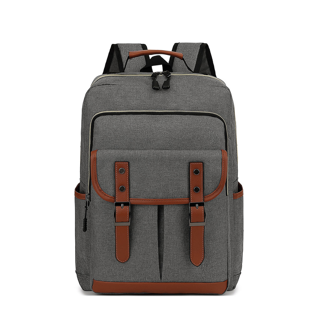 Foreign trade backpack men's personality school bag junior high school student school bag cross-border backpack travel bag large capacity oxford cloth