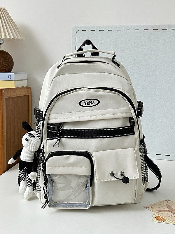 Backpack Japanese ins new Harajuku retro cargo style junior high and high school student backpack large capacity trendy travel bag