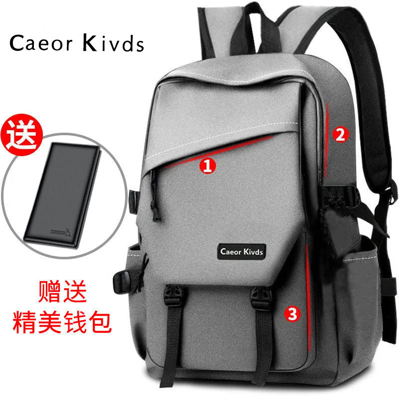2023 new Korean version of the student backpack ins tide campus backpack for boys and girls large-capacity computer bags and school bags