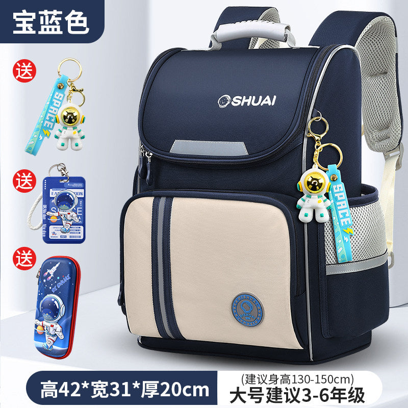 2026 new children's schoolbag for boys, primary school students, boys in grades 1, 2, 3 to 6, and for girls with a large capacity to reduce the burden and protect the spine