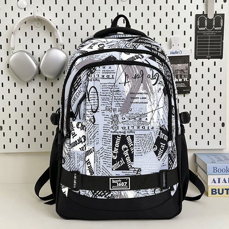 Japanese-style large-capacity backpack for men, college students, leisure sports, computer travel, lightweight backpack, backpack for junior high and high school students