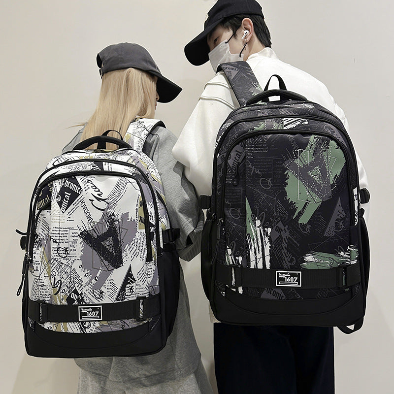 Japanese-style large-capacity backpack for men, college students, leisure sports, computer travel, lightweight backpack, backpack for junior high and high school students
