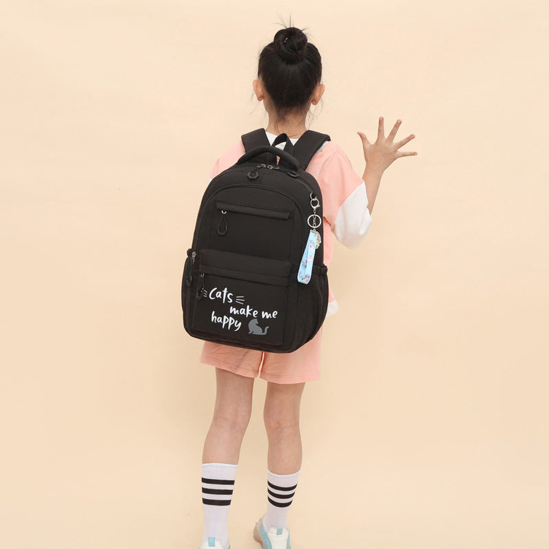 Cross-border student bag for girls, middle school students, lighten burden, spinal support schoolbag, large capacity, 2023 new high school backpack
