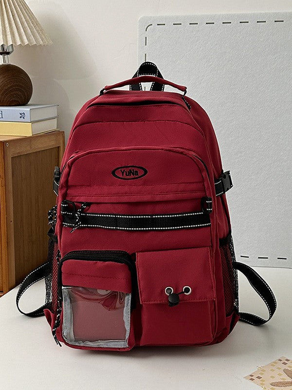 Backpack Japanese ins new Harajuku retro cargo style junior high and high school student backpack large capacity trendy travel bag