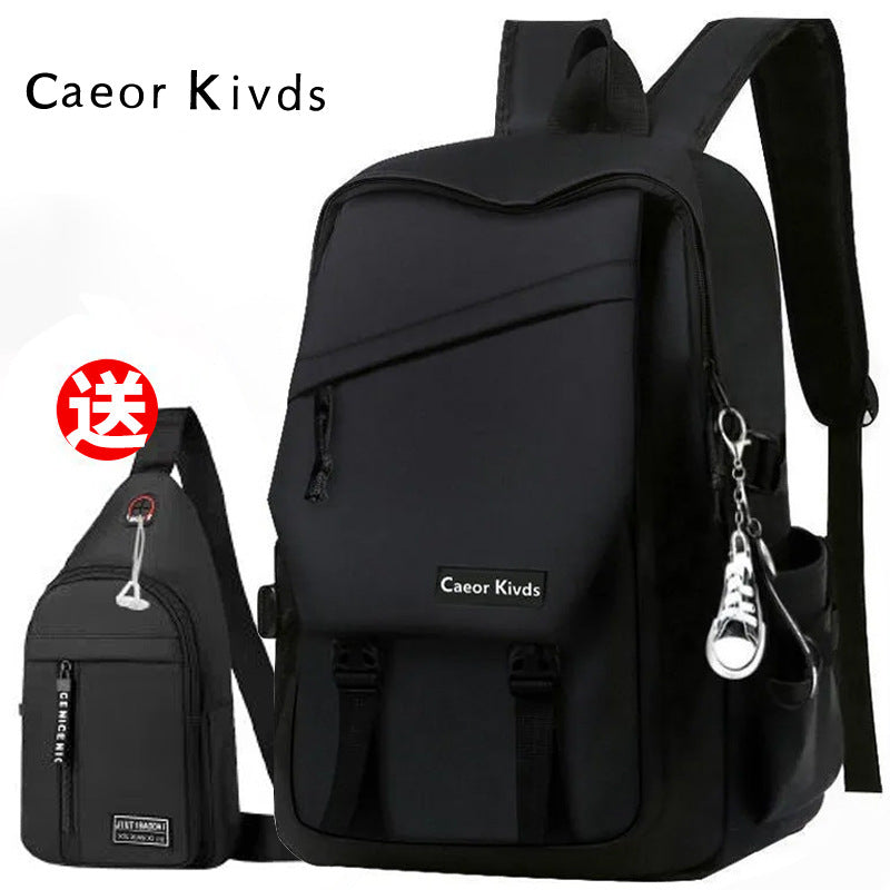 2023 new Korean version of the student backpack ins tide campus backpack for boys and girls large-capacity computer bags and school bags