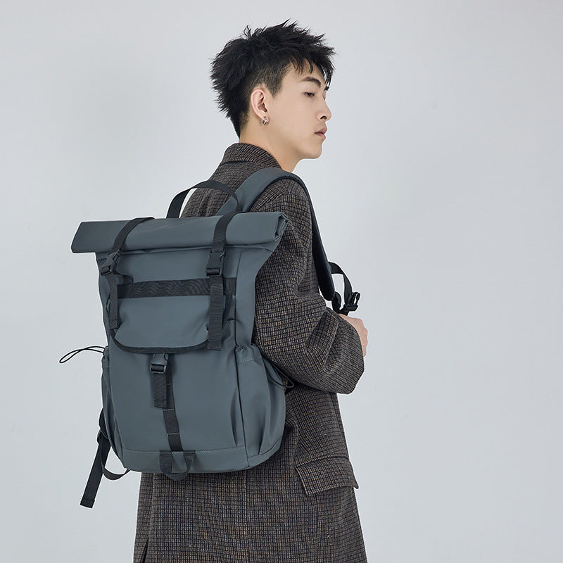 New cross-border backpack men's high-end sense large capacity Korean fashion business backpack water-repellent computer bag trendy