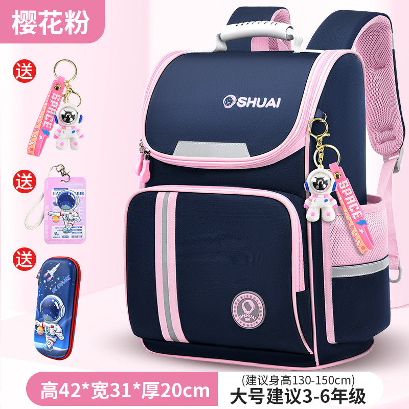 2026 new children's schoolbag for boys, primary school students, boys in grades 1, 2, 3 to 6, and for girls with a large capacity to reduce the burden and protect the spine