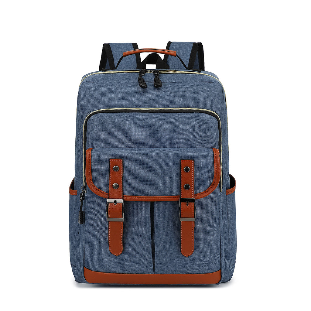 Foreign trade backpack men's personality school bag junior high school student school bag cross-border backpack travel bag large capacity oxford cloth