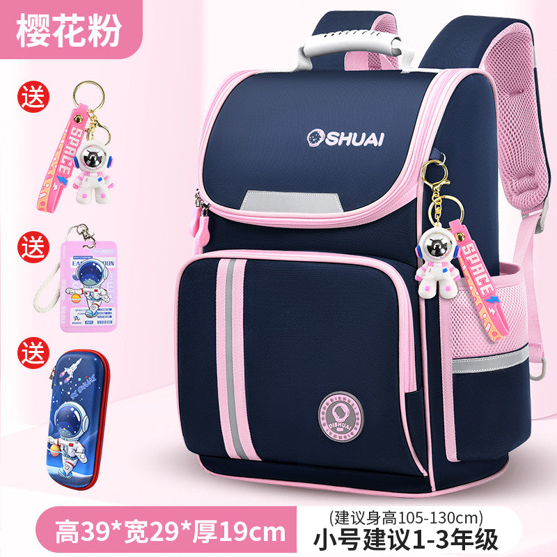 2026 new children's schoolbag for boys, primary school students, boys in grades 1, 2, 3 to 6, and for girls with a large capacity to reduce the burden and protect the spine
