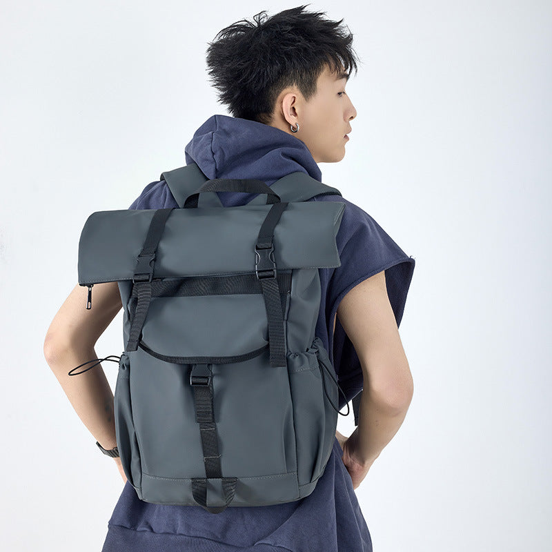 New cross-border backpack men's high-end sense large capacity Korean fashion business backpack water-repellent computer bag trendy
