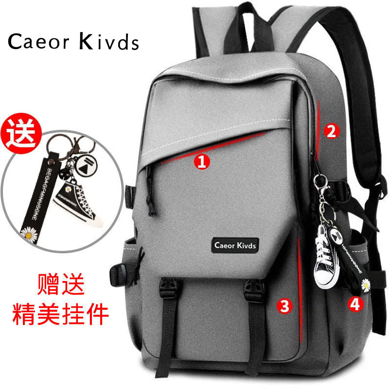 2023 new Korean version of the student backpack ins tide campus backpack for boys and girls large-capacity computer bags and school bags