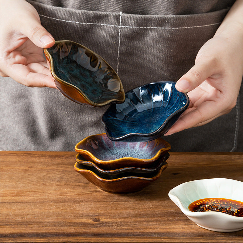 Kiln Baked Japanese Ceramic Sauce Dish Household