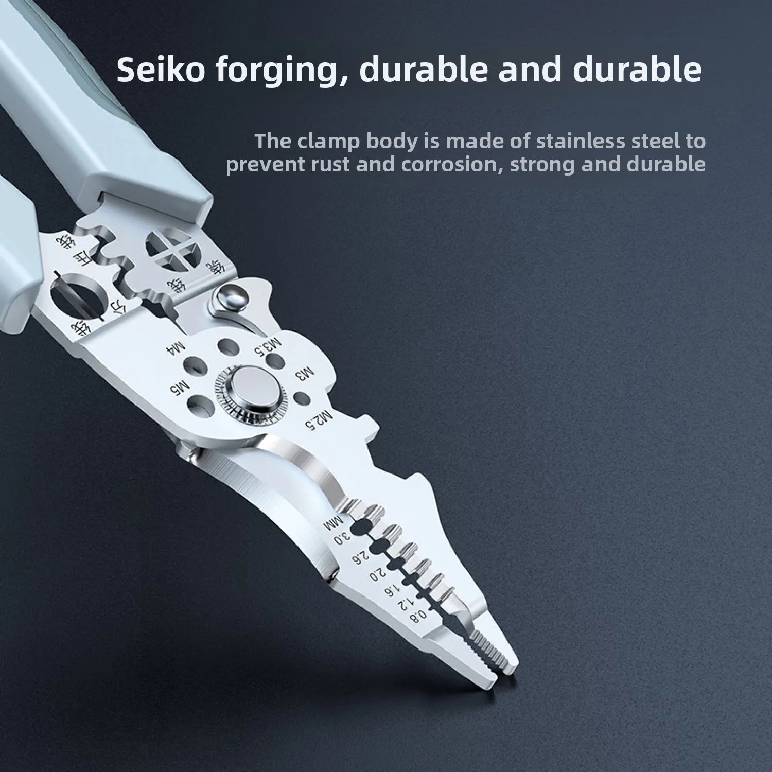 Electrician Pliers with Wire Stripper, Cutter & Separator – Durable Sharp Tool for DIY Cable Repair, Easy to Use, 10-in-1 Design