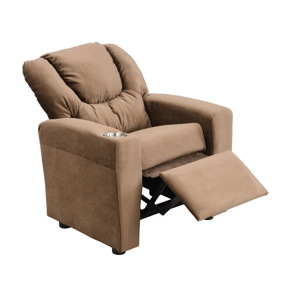 Kids Upholstered Couch With One Cup Holder