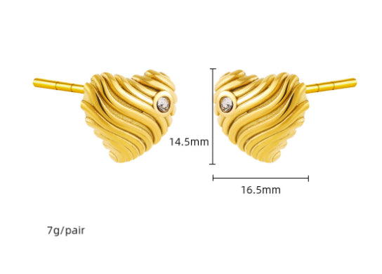 Earrings Chubby Cross X-shaped Stud Earrings Simple Earrings