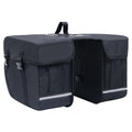 Double Bicycle Pannier for Luggage Rack, Waterproof, 35 L, Black