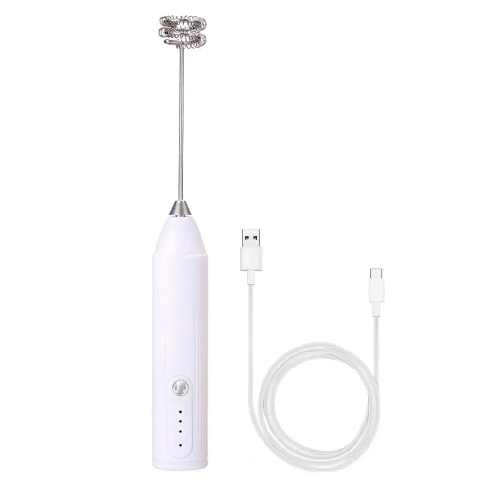 USB electric milk frother, handheld milk coffee machine, 3-speed wireless egg beater, kitchen mixer, multifunctional food mixer