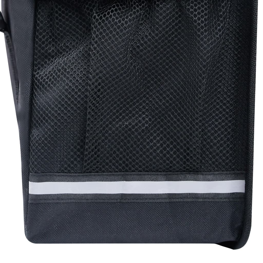Double Bicycle Pannier for Luggage Rack, Waterproof, 35 L, Black