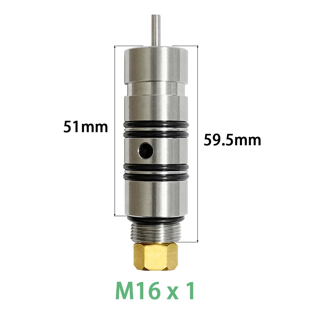 Stainless Z Valve Head Outlet Valves, Paintball Accessories,HPA Pneumatic Air Parts, Gas Cylinder, Refill CO2 Regulator, M16 * 1