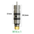 Stainless Z Valve Head Outlet Valves, Paintball Accessories,HPA Pneumatic Air Parts, Gas Cylinder, Refill CO2 Regulator, M16 * 1