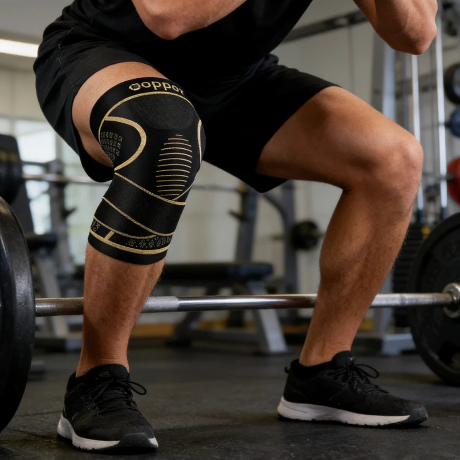 Copper Ion Sports Knee Brace - Warm Breathable Spandex Knee Support for Training Daily Wear, Reliable & Comfortable