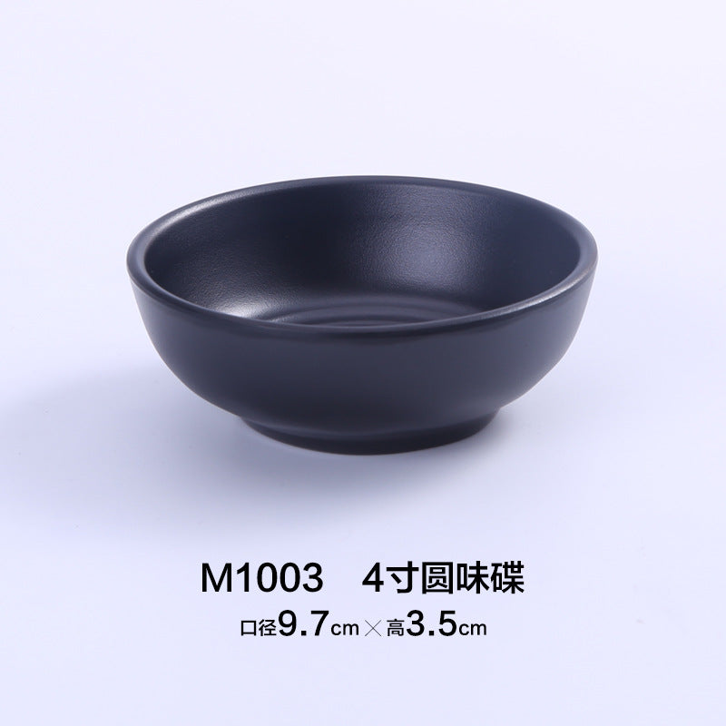 Commercial Melamine Black Sauce Dish