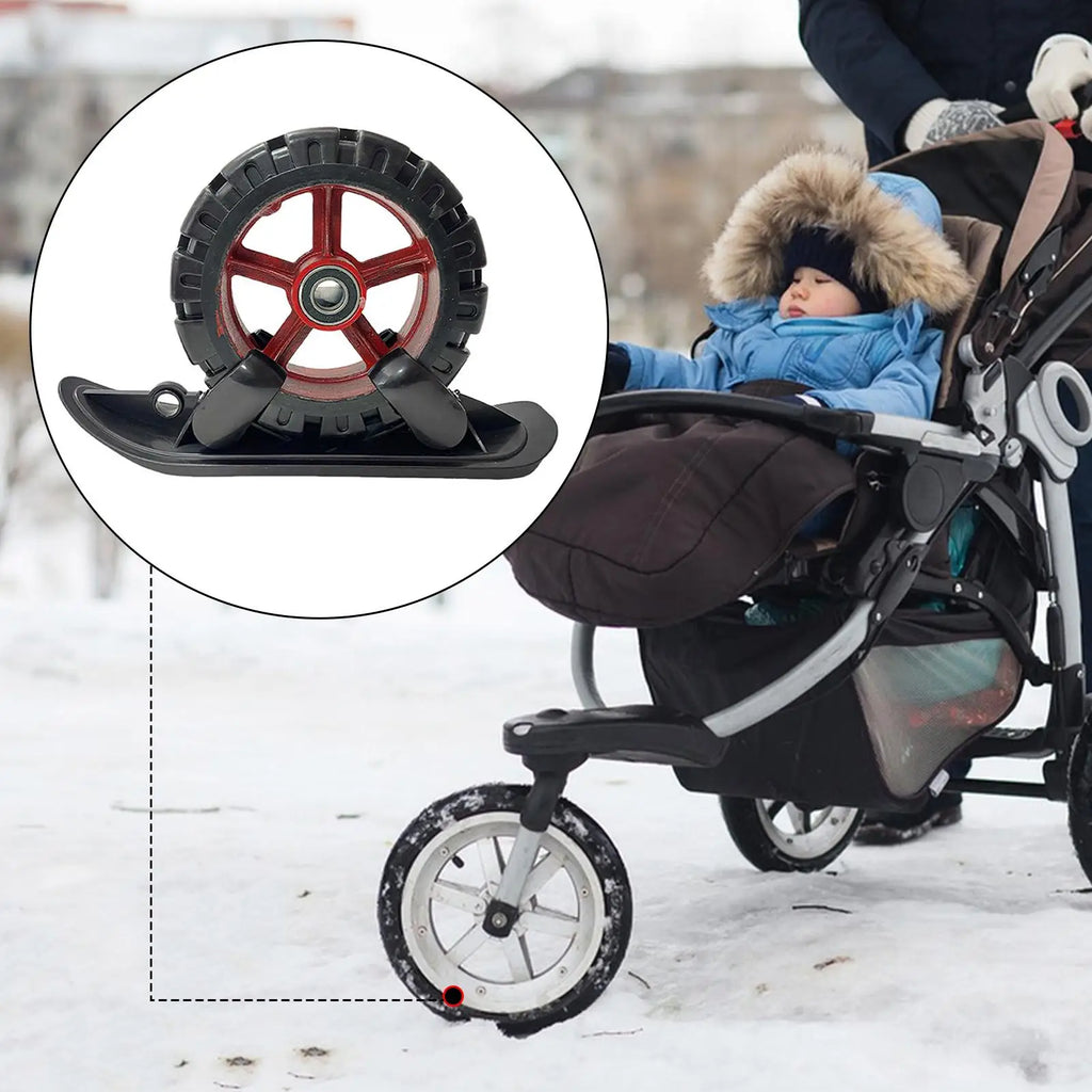 Scooter Ski Sled Kids Winter Balance Scooter Ski Board Sled Skiing Attachment For Bicycle Outdoor Sports Lakeside Paths Resort