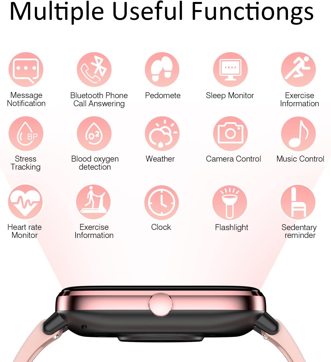 New Smartwatches Now On Sale, Featuring Message Alerts, Call Answering, Health Monitoring, Activity Tracking, Notification Reminders, And Fitness Functions.