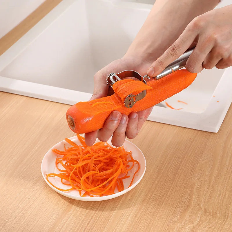 1pc Kitchen Vegetables Fruit Peeler Vegetable Slicer High Quality Stainless Steel Potato Cucumber Carrot Grater Julienne Peeler