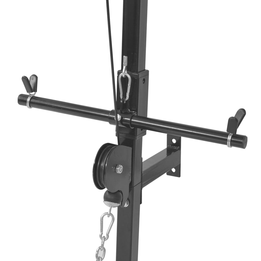 Lat Pulldown Tower with 2 Pulleys, Wall Mounted