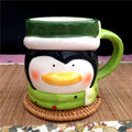 Santa Claus Moose Couple Mug