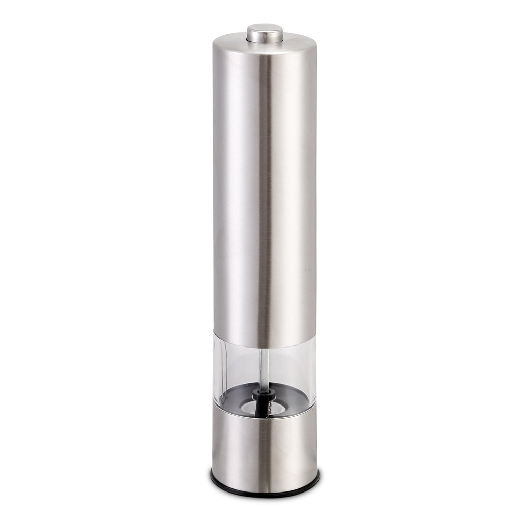 1Pc Electric Salt Pepper Grinder With Light Adjustable Coarseness Stainless Steel Salt Pepper Shaker Battery Operated Pepper Grinder Mill Easy Refill And Clean For Kitchen Preparing