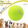 Squeaky Tennis Balls for Dogs 2.5 inch Training Exercise Ball with Mesh Carry Bag Easy to Transport Yellow 60 Pack