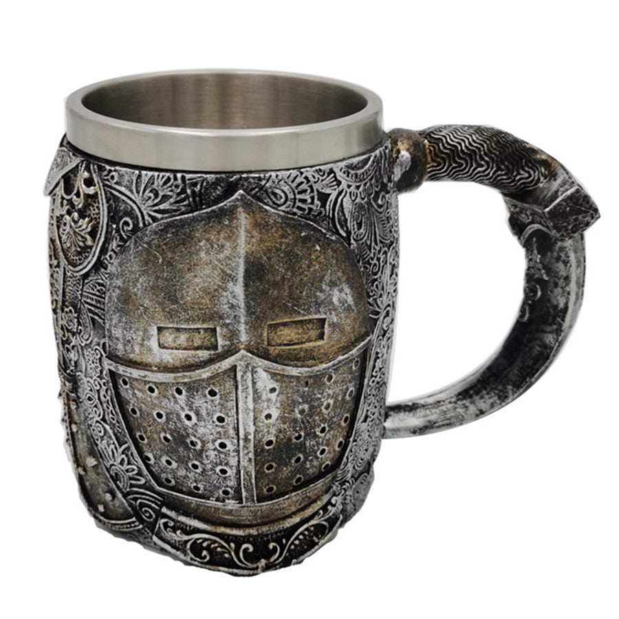 3D Skull Mug A Resin-Infused Double-Walled Stainless Steel Mug For Coffee And Water