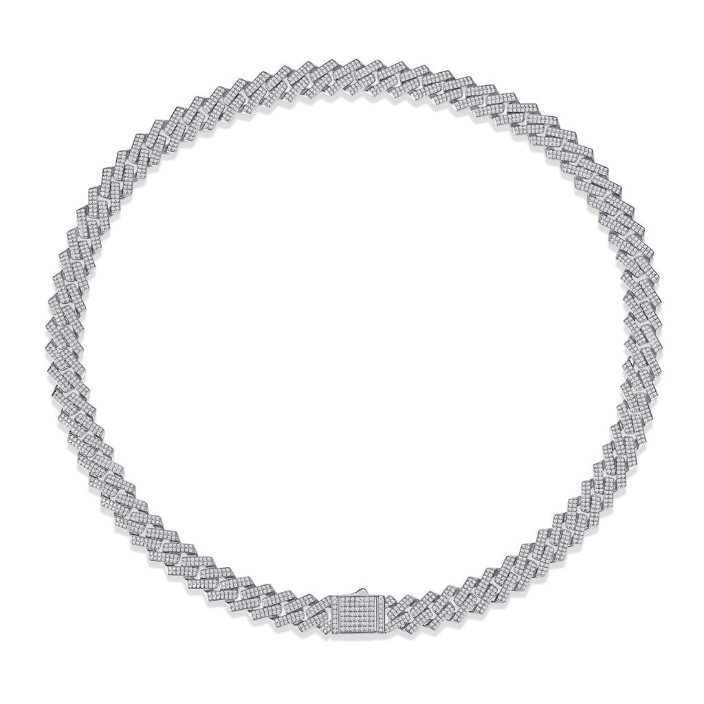 1Man Luxury Fashion Mosan Diamond S925 Silver Necklace Comparable To Natural Diamonds Prohibit Tk Sales