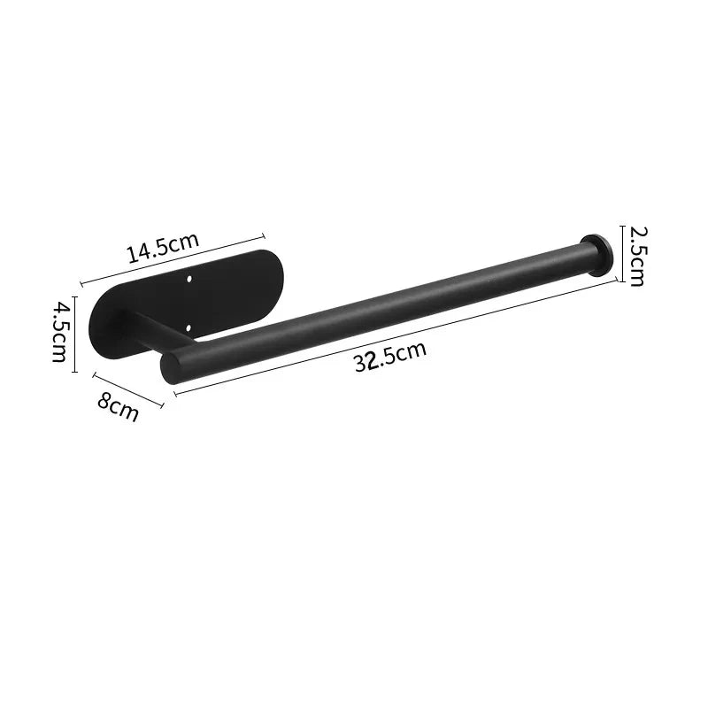 1PCS Kitchen Paper Towel Holder Toilet Paper Holder Adhesive Tissue Rack Napkin Dispenser Cabinet Storage Bathroom Accessories