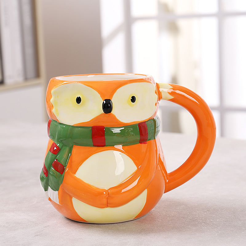 Cute Pet Mark Panda Shaped Ceramic Mug