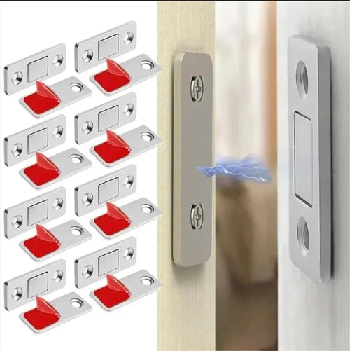 4Pack/Magnetic Cabinet Catches Ultra Thin Door Strong Magnets Stopper Invisible Adhesive Drawer Magnet Lock for Kitchen