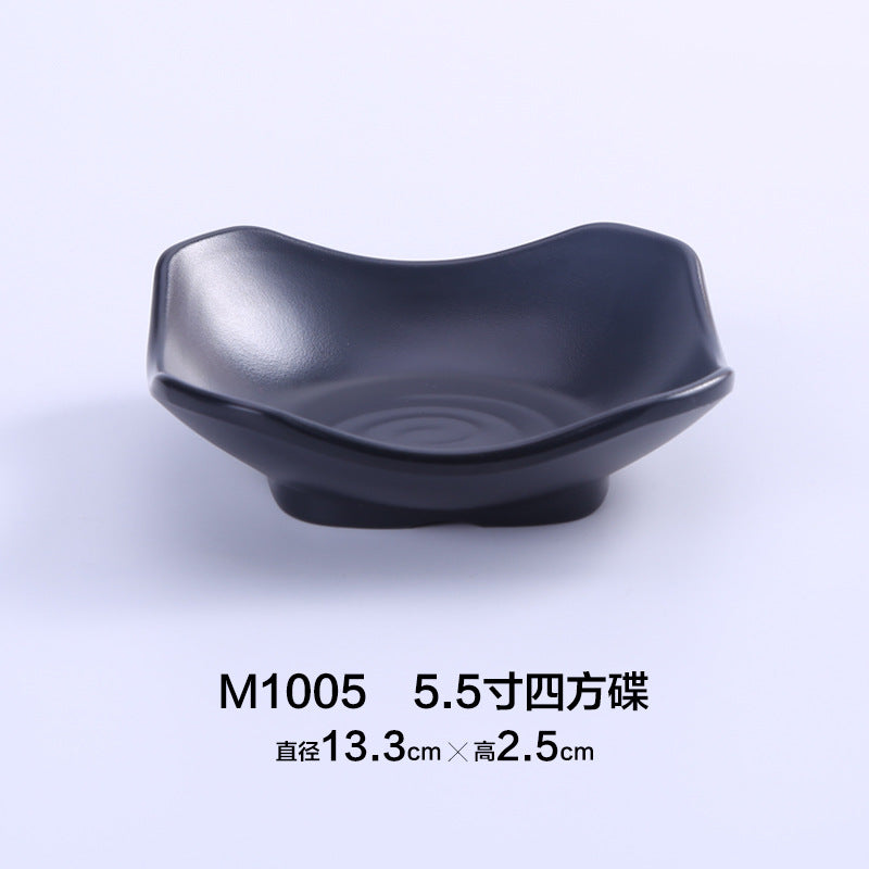 Commercial Melamine Black Sauce Dish