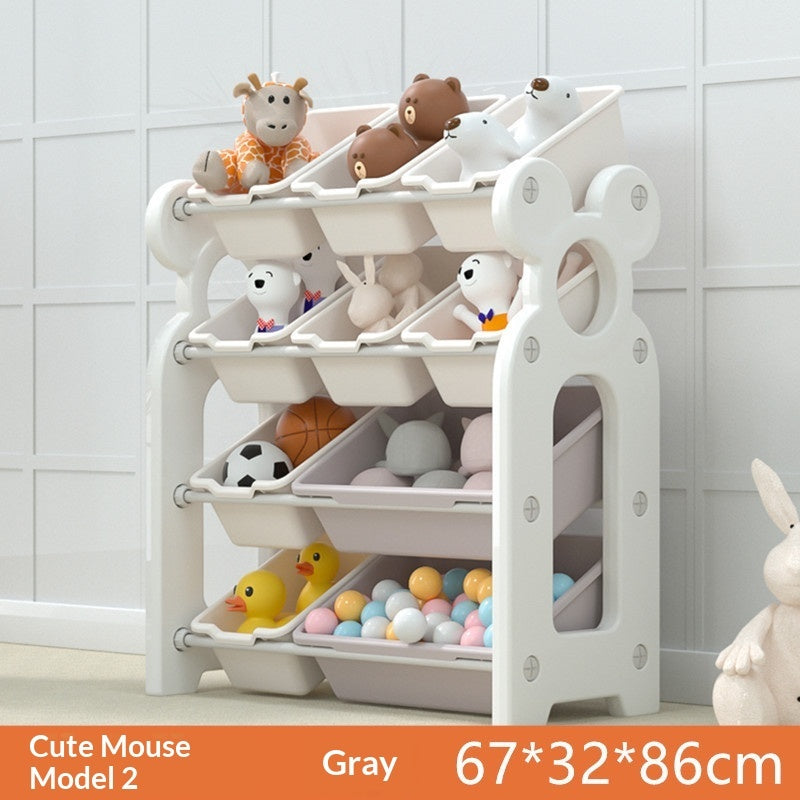 Multi-Tiered Floor Toy Rack For Kids Simple Home Organizer For Sorting And Storing Baby Toys