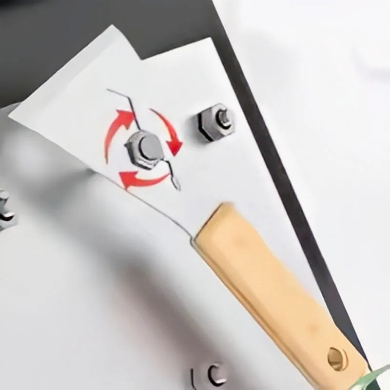 Multi-functional Shovel Long Handle Shovel Thickened Stainless Steel Kitchen Cleaning Tool Household Shovel for Scraping Dust