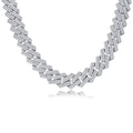 1Man Luxury Fashion Mosan Diamond S925 Silver Necklace Comparable To Natural Diamonds Prohibit Tk Sales