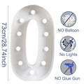 73cm Giant Figure Balloon Filling Box 1st Birthday Balloon Number 40 50 60 Balloon Frame Wedding Party Decoration Baby Shower