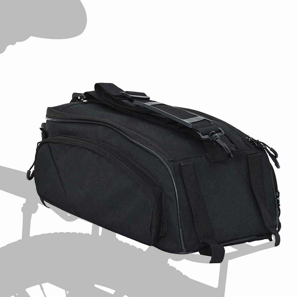 bicycle bag, black, 38 x 21 x 16 cm, polyester