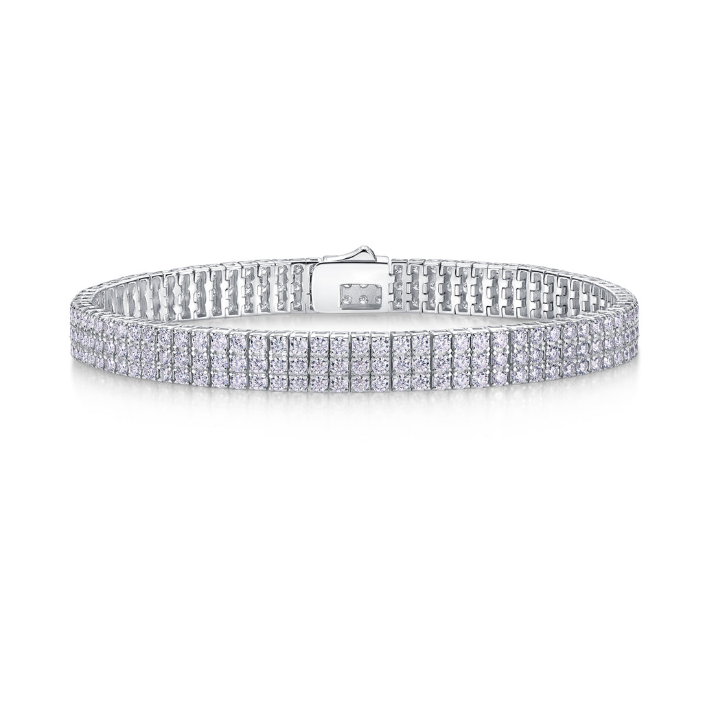 1Chain Guanghua Luxury Fashion Mosan Diamond S925 Silver Bracelet Comparable To Natural Diamonds Prohibit TikTok sales